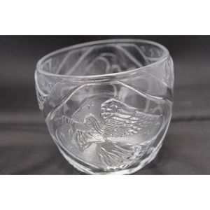KIG Indonesia Angel Clear Pressed Glass Decorative Molded Glass Candle Holder Cu